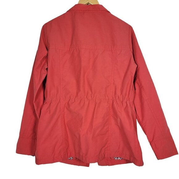 Columbia Women's Cinch Waist Light Weight Pocket Button Pink Jacket Size M - Picture 8 of 16